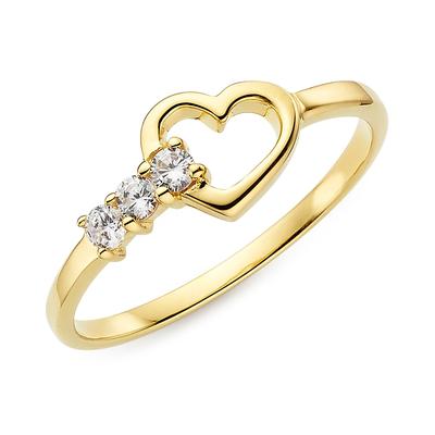Aniston JEWELRY & WATCHES "Schmuck Geschenk Silbering mit Herzchen" mit Zirkonia (synth.)