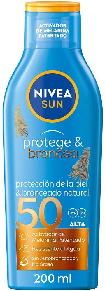 Nivea Sun Protects & Tans Solar Milk 200 ml SPF 50