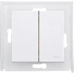 Kopp 493629009 HK07 IP44 - Flächendoppelwippe, Farbe: reinweiß