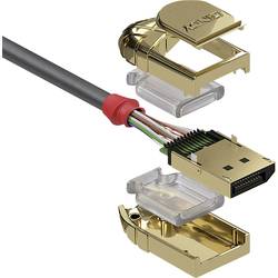LINDY DisplayPort Anschlusskabel DisplayPort Stecker, DisplayPort Stecker 3.00 m Grau 36293 DisplayPort-Kabel