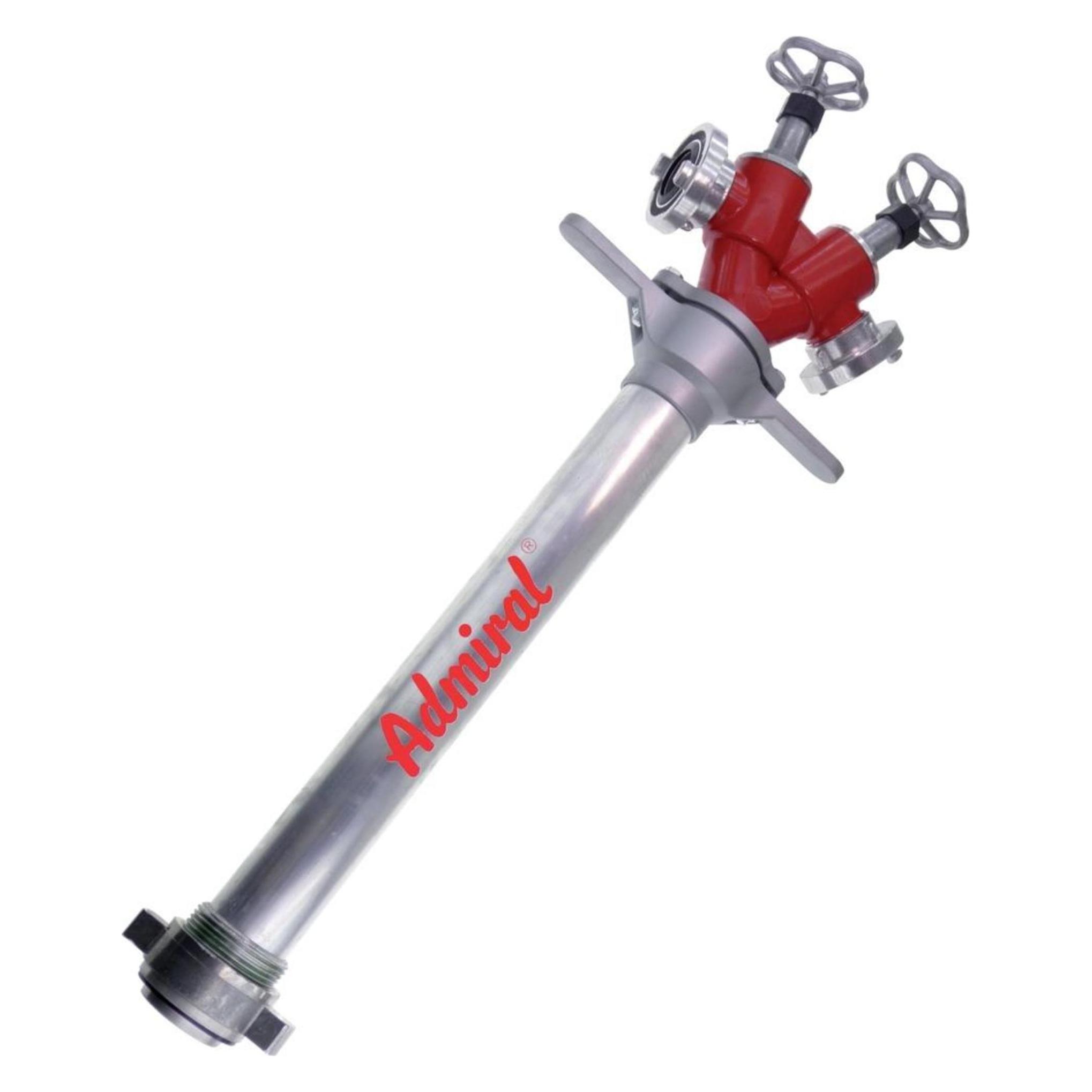 Admiral Hydrantenstandrohr STORZ Aluminium DN 80 2 x C-Abgang, 2 Ventile (1 Stk.) (1090BV-80-CC)