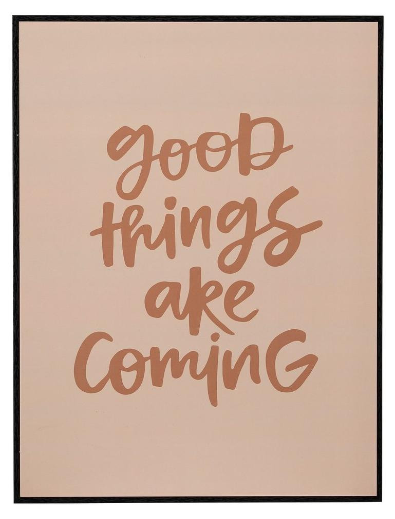 Wanddecoratie Good things BSIK Typography Breedte: 31 cm, Hoogte: 41 cm