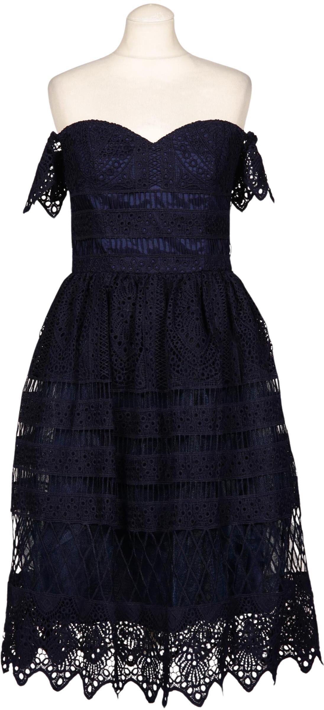 Chi Chi London Damen Kleid, Marineblau, Gr. M (UK 12), Synthetik - Second Hand