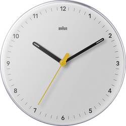 Braun 67683 Quarz Wanduhr 230 mm Aktivweiß (matt) Leisegang-Uhrwerk