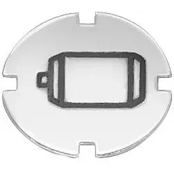 Siemens 3SB2901-4PA Einlegeschild für Drucktaster und Leuchtdrucktaster, flach, klar 3SB29014PA  - 10 Stück