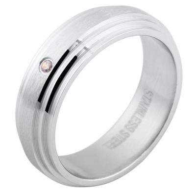 Fingerring ADELIA´S "Damen Ring aus Edelstahl" Gr. 70, silber, Fingerringe, Damen, 70, Edelstahl, Fingerring