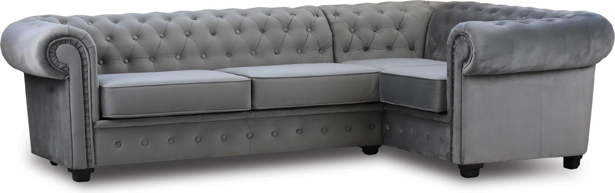 Ecksofa Couch Polster Möbel Luxus Möbel Einrichtung Samt Stoff Eckgarnitur