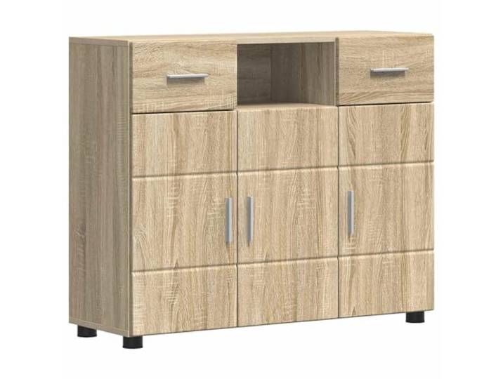 Makastle Sideboard Sonoma-Eiche Holzwerkstoff 88,5x30,5x73 cm