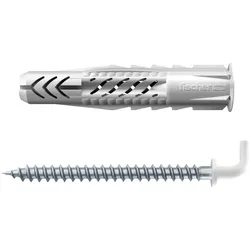 Fischer Universaldübel UX 8x50 WH N mit Rand und Winkelhaken - 094413