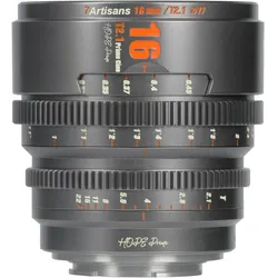 7artisans Festbrennweite 16mm T/2.1 – Sony E-Mount, Objektivtyp (Sony E), Objektiv, Grau