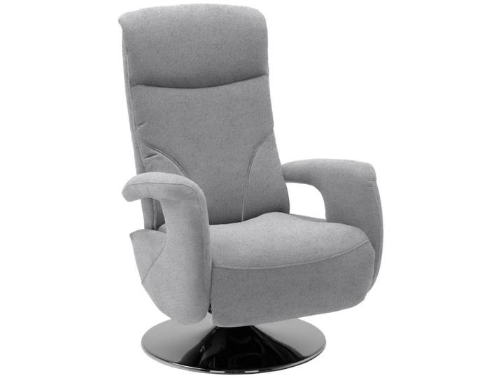 Dieter Knoll Relaxsessel, Hellgrau, Metall, Uni, 71x110x83 cm, Fußauswahl, Stoffauswahl, Relaxfunktion, Netzbetrieb, Wohnzimmer, Sessel, Relaxsessel