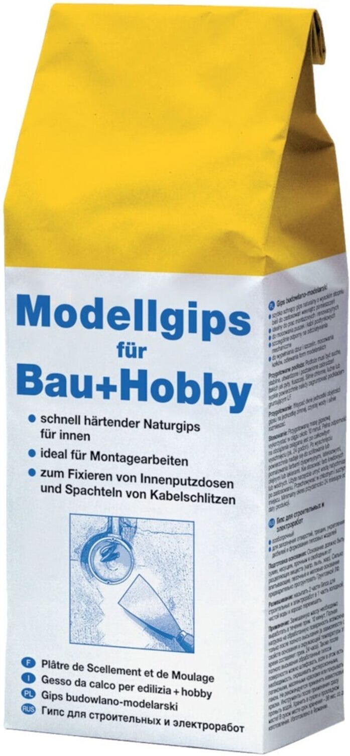 decotric Modellgips 5kg Sack für Bau u. Hobby (352608)