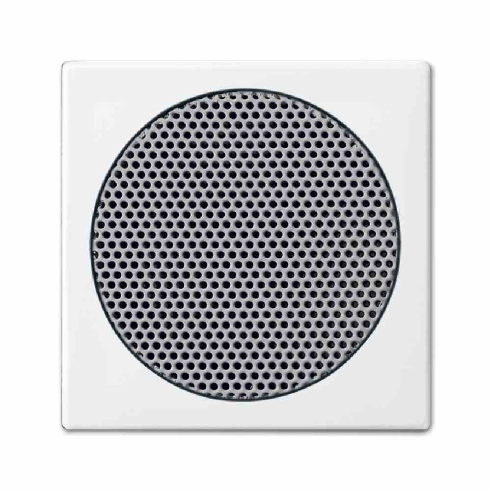 Busch-Jaeger centrale plaat type 8253-914 voor luidsprekerinstallatie 8223 U, alpinwit