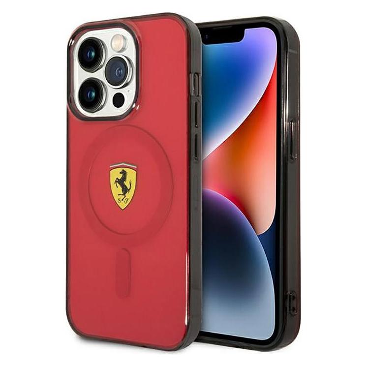 Ferrari FEHMP14XURKR iPhone 14 Pro Max 6.7" red/red hardcase Translucent Magsafe (Apple iPhone 14 Pro Max) (FER000564-0)