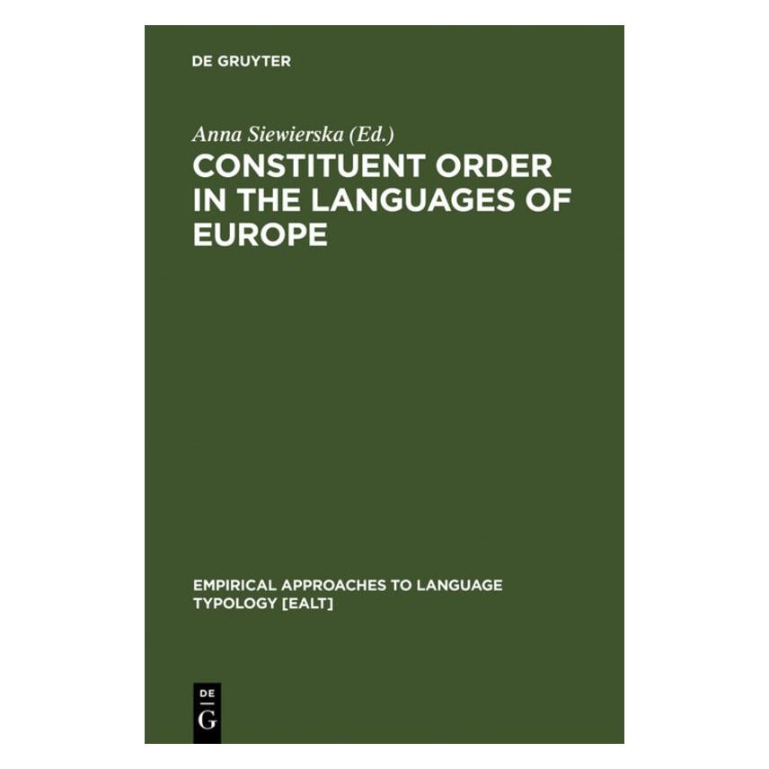 De Gruyter Constituent Order in th Languages (Englisch, Hardcover) (67765775)