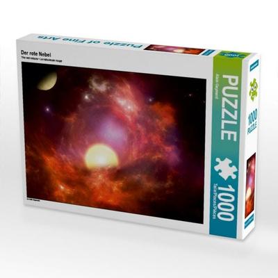 CALVENDO Puzzle Der rote Nebel | 1000 Teile Lege-Größe 64x48cm Foto-Puzzle für glückliche Stunden