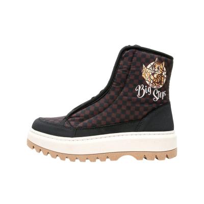 Winterstiefel DOGO "Shelly Boots Schnürstiefel Big Steps Cat Damen Stiefeletten", Damen, Gr. 39, atmungsaktiv gefüttert ungefüttert, Normalschaft, schwarz, Polyurethan, Schuhe Winterstiefel, Handgefertigt