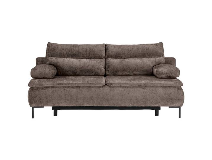 Novel Boxspringsofa, Taupe, Metall, Füllung: Schaumstoff, 202x93x100 cm, Stoffauswahl, Wohnzimmer, Sofas & Couches, Schlafsofas, Schlafsofas mit Bettkasten