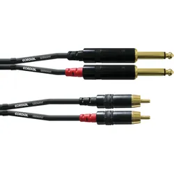 CFU-PC 1,5 - 2x Kabel, Klinkenstecker auf Cinchstecker, 1,5 m
