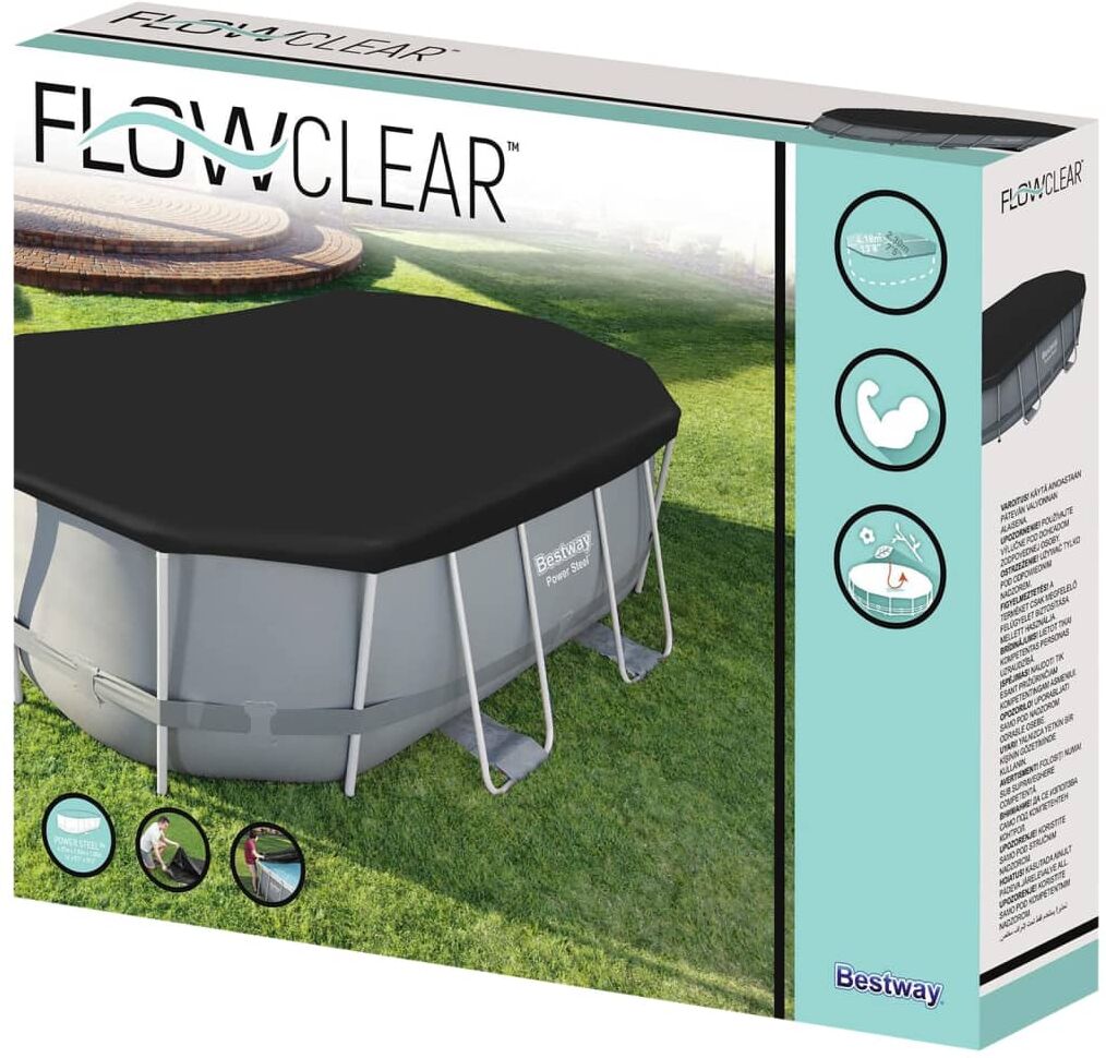Bestway Couverture de piscine Flowclear 418x230 cm