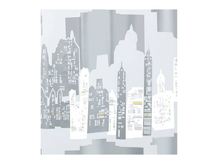 Spirella Duschvorhang Skyline Silver 180 × 200 cm