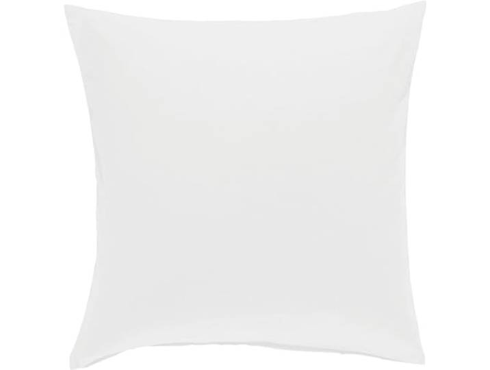 Erwin Müller Kuschelkissenbezug, Kissenhülle Uni Nördlingen weiß Größe 40x40 cm - flauschig angeraute Oberfläche für kalte Nächte, temperaturregulierend, mit Reißverschluss
