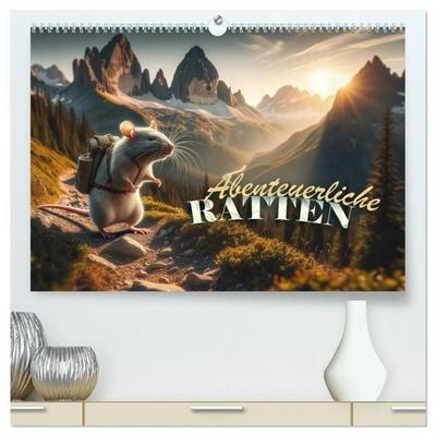 Abenteuerliche Ratten (hochwertiger Premium Wandkalender 2027 DIN A2 quer), Kunstdruck in Hochglanz