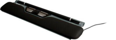 BakkerElkhuizen Maus ErgoSlider+, zentral, ergonomisch, kabelgebunden, Rollstab, 4 Tasten, USB-A/USB-C, schwarzgrau