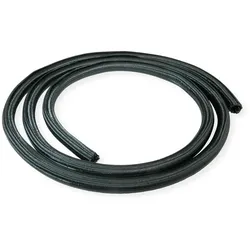 ROLINE PVC Gewebeschlauch für Kabelbündelung, selbst-schliessend, schwarz, 2,5 m