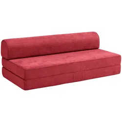 FALTSOFA Katusha Flachgewebe rot