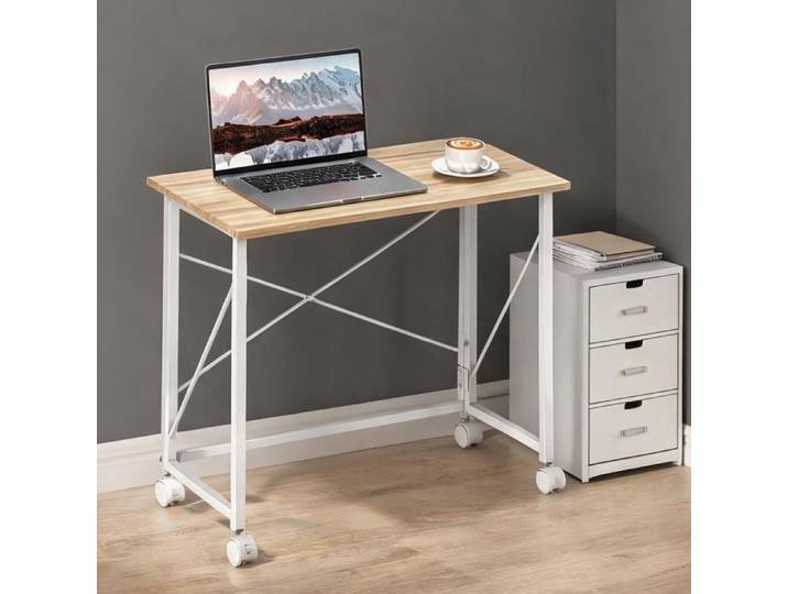 Pour petits espaces and 31.5 x 15.8 x 29.5 in Office Desks with Bois Naturel MDF