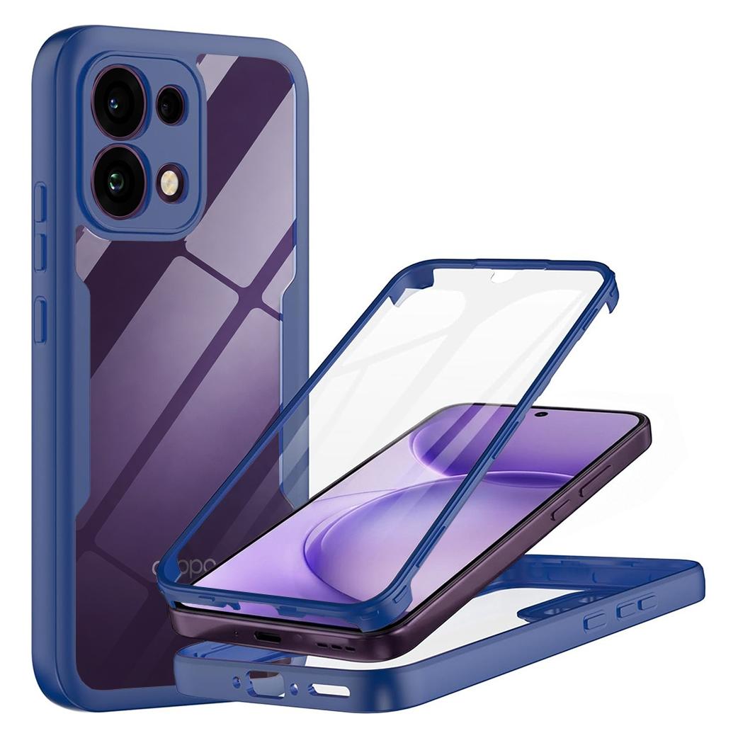 Techsuit - ColorVerse 360 Series + Screen Protector - Oppo Reno16 F / Reno16 FS - Blue (Oppo Reno 16 F, Oppo Reno 16 FS) (72711429)