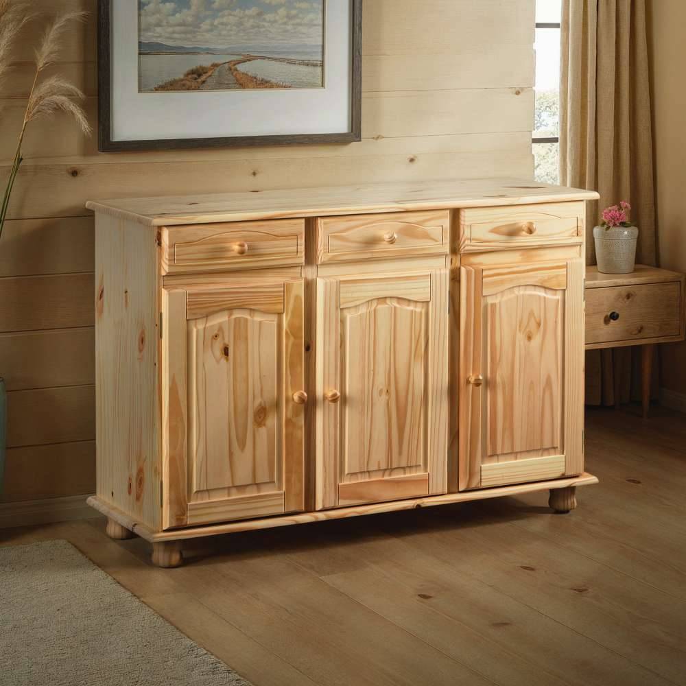 Pharao24.de Sideboard aus Kiefer Massivholz lackiert
