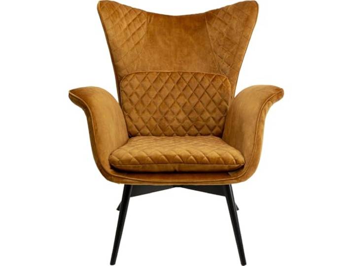 Kare Design Tudor fauteuil oker fluweel