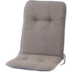Siena Garden, Gartenmöbel Zubehör, ELDA Auflage passend zu Elda Stapelsessel Bezug aus 70% Baumwolle/30% Polyester in Taupe