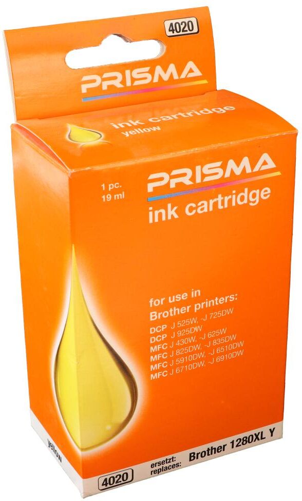 PRISMA 4020 Druckerpatrone für Brother Tintenstrahldrucker, yellow, 19 ml