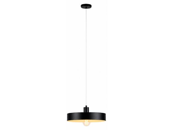 Relaxdays\, lampe suspendue\, métal\, dimensions (H x D) : 115 x 32 cm\, douille E27\, abat-jour plat\, lustre suspendu moderne\, lampe suspendue\, noire