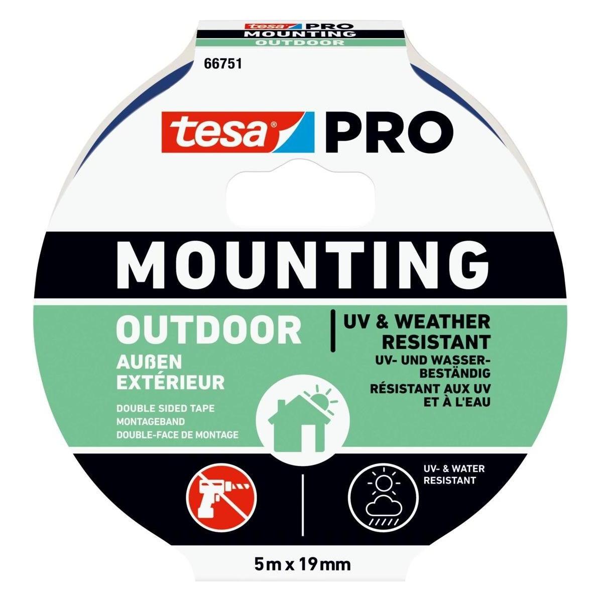 tesa Mounting PRO Outdoor, 5m:19mm (19 mm) (66751-00001-00)