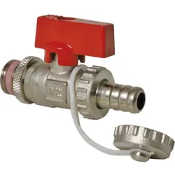 KFE-Kugelhahn mit Hebel DN15 (1/2'') vernickelt Schwermodell