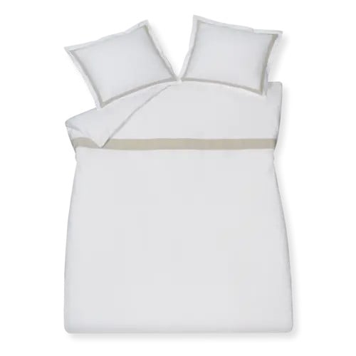 Vandyck Dekbedovertrek Purity Capri wit 1-persoons 140x200 cm