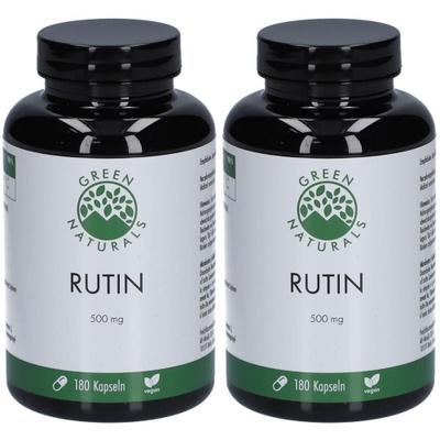 Green Naturals Rutin 500mg Sophora Japoni.veg.Kps. 2x 2x180 St Kapseln