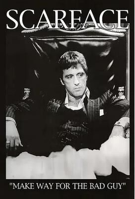 Uplifted Finds "Al Pacino ""Scarface"" Movie Art Poster   Legendary Tony Montana Canvas Painting p6 20 X 30 Cm No Frame"