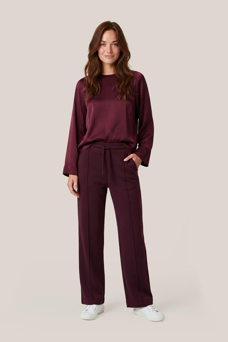 Caroline Tensen Rona Sweatbroek Aubergine