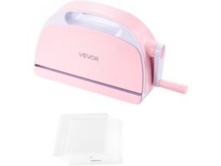 VEVOR Machine de Découpe et de Gaufrage Manuelle, Ouverture 229 mm, Machine à Découper Portable avec Plaques de Découpe, Poignée Ergonomique, pour Cartes et Bricolage, Scrapbooking, Loisirs Créatifs