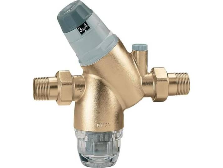 Caleffi Wasserdruckminderer 3/4 Zoll DN20 mit Wasserfilter Hausanschluss Druckreduzierer Filter Druckminderer für Wasser Hausanlage