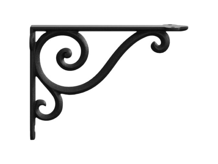Mhdvray Wandregalträger 12er-Set Schwarz aus Stahl, 23,5x28 cm Tragfähige 25 kg Konsole für Wohnzimmer, Küche und Werkstatt, flexibel nutzbar als Ablagebasis oder Wandhaken.