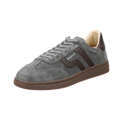 Sneaker GANT "Cuzmo", Herren, Gr. 44, grau, Leder, Veloursleder, Schuhe Sneaker, Schnürschuh, Halbschuh, Retro-Sneaker in sportiver Optik