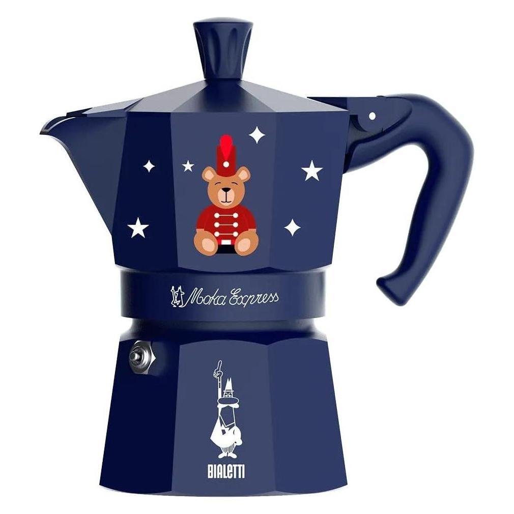 Bialetti Moka Express 1TZ blau Joyful Memories (1 Tasse) (0001235)