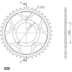 Supersprox, Motorrad Zubehör, RFE-1225:40 # JTR1225-40