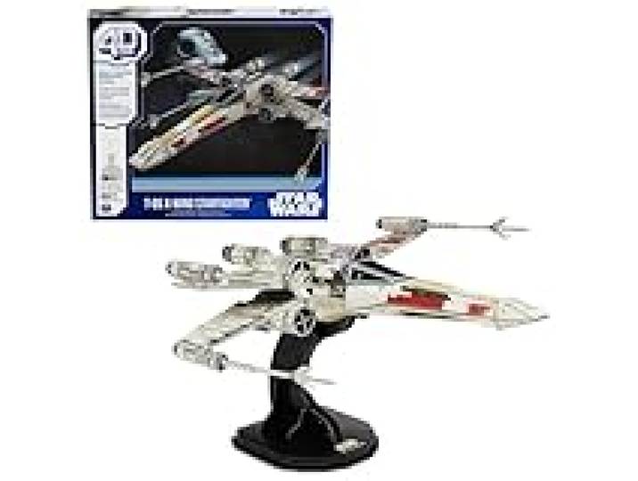 4D BUILD - Puzzle 3D Star Wars - Maquette Star Wars 160 Pièces - X-Wing Inspiré de la Saga - Puzzle Adulte - Jeu de Construction à Collectionner - Jouet adulte - Jeu Enfant 12 ans et +